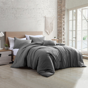 Modern Threads Modern Threads 4-Piece garment-washed comforter set Beck Grey Queen 3MLTICSE-BGY-QN